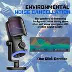 FIFINE AM6 RGB Desktop Microphone - Black