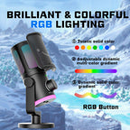 FIFINE AM6 RGB Desktop Microphone - Black