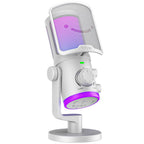 FIFINE AM6 RGB Desktop Microphone - White