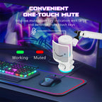 FIFINE AM6 RGB Desktop Microphone - White