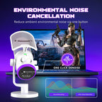 FIFINE AM6 RGB Desktop Microphone - White