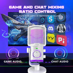 FIFINE AM6 RGB Desktop Microphone - White