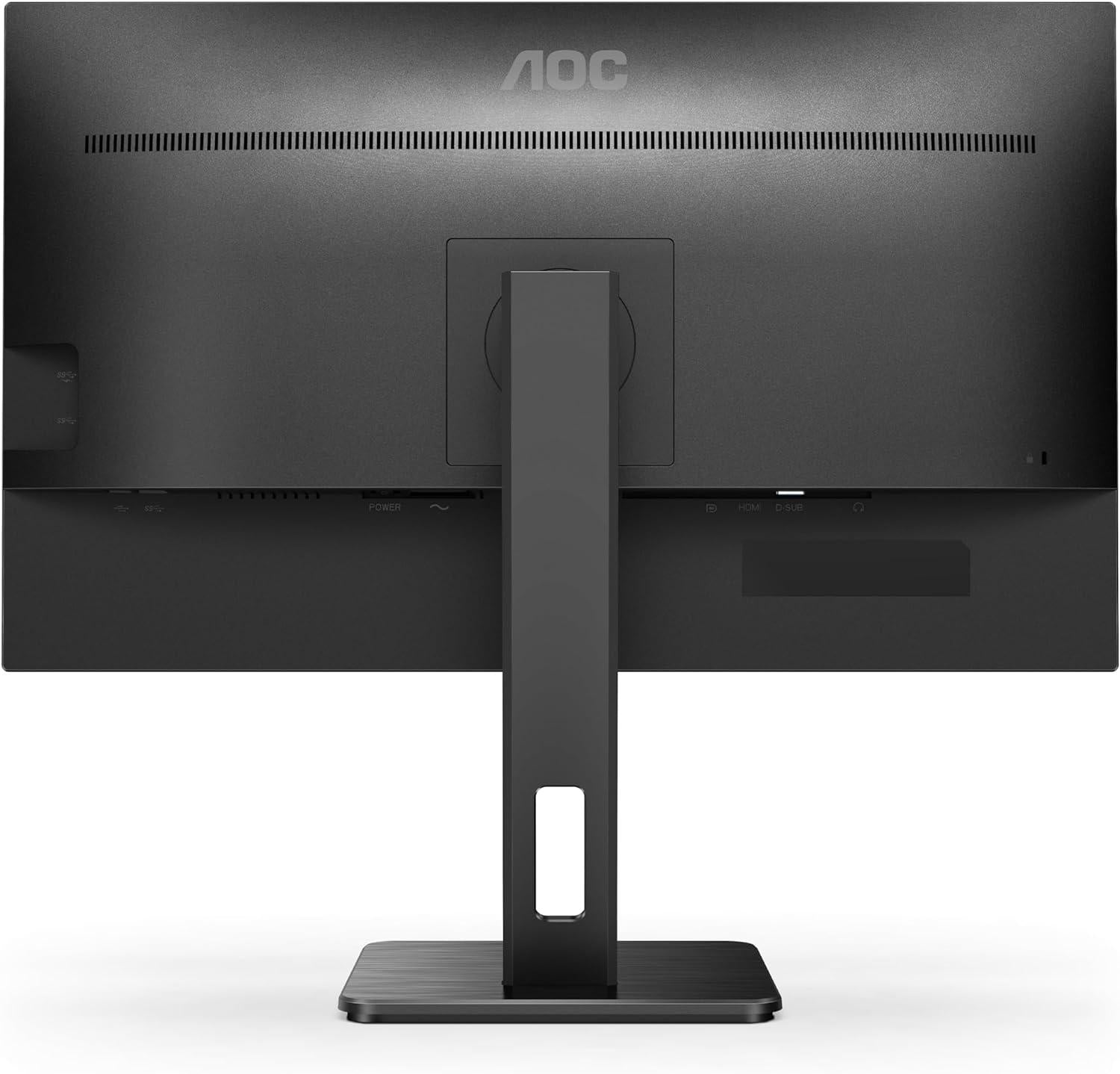 Монитор AOC 27P2Q, 27" IPS, WLED,1920x1080, 100Hz, 250cd/m2 VGA, DP, HDMI, USB SPEAKERS, Hub