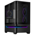 ASUS Prime AP201 ARGB mATX Case + 3 ARGB Fans - Black