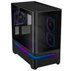 ASUS Prime AP201 ARGB mATX Case + 3 ARGB Fans - Black