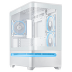 ASUS Prime AP202 ARGB mATX Case + 3 ARGB Fans - White