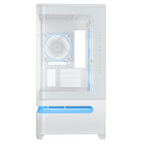 ASUS Prime AP202 ARGB mATX Case + 3 ARGB Fans - White