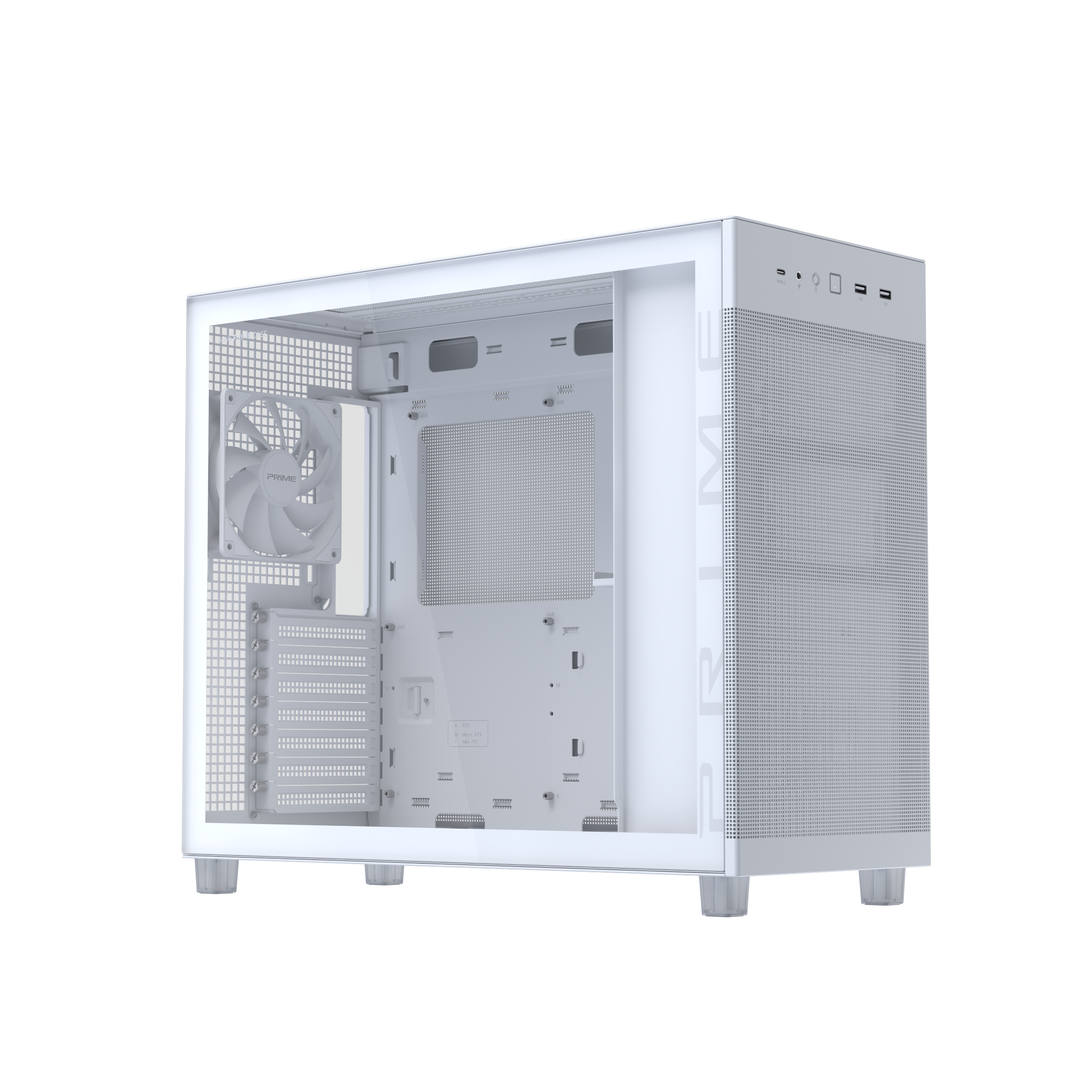 Кутия ASUS PRIME AP303 TG - White