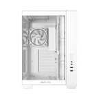 ASUS A32 PLUS Tempered Glass Case + 4 ARGB Fans - White
