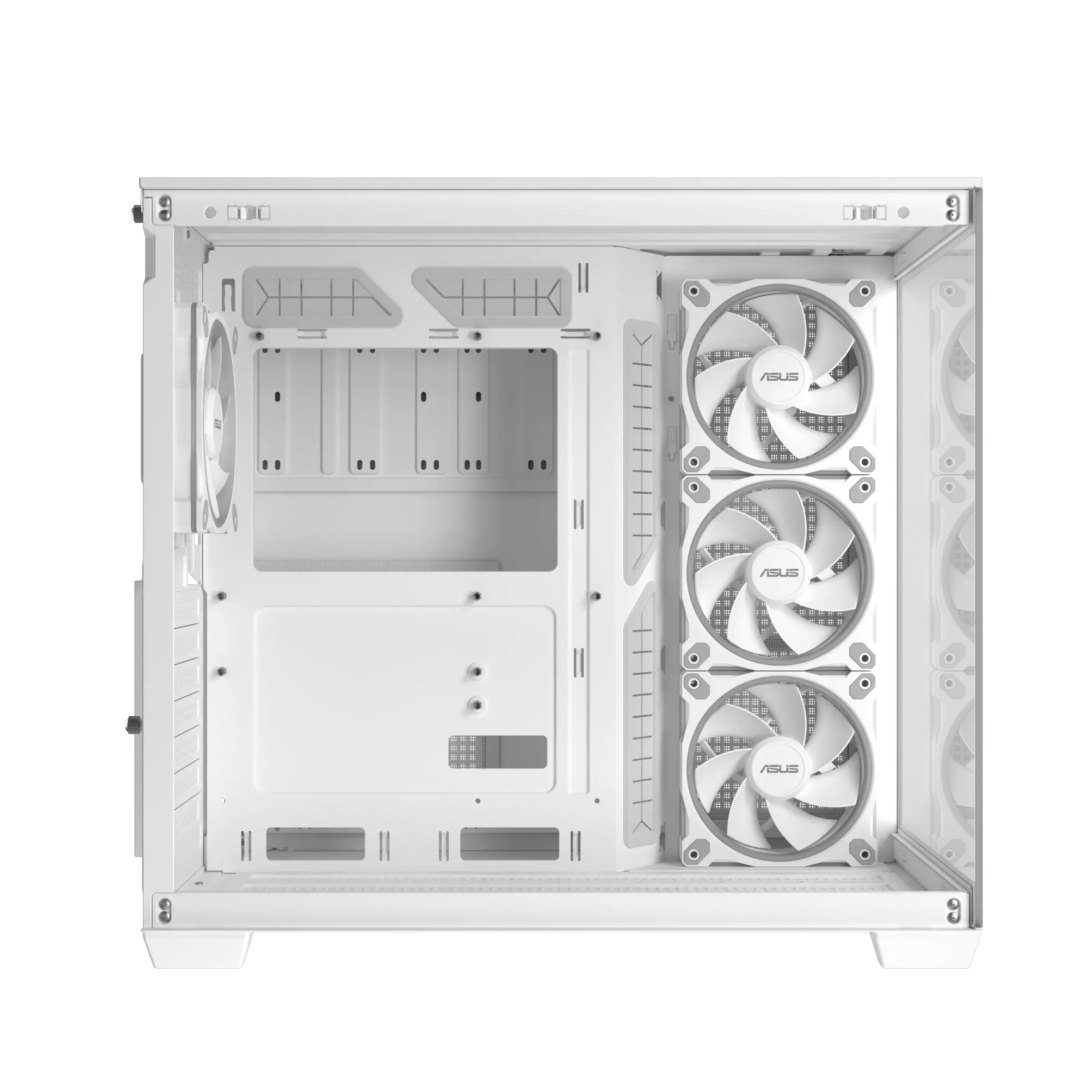 Кутия ASUS A32 PLUS Tempered Glass + 4 ARGB Вентилатора - White