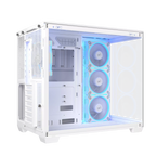 ASUS A32 PLUS Tempered Glass Case + 4 ARGB Fans - White