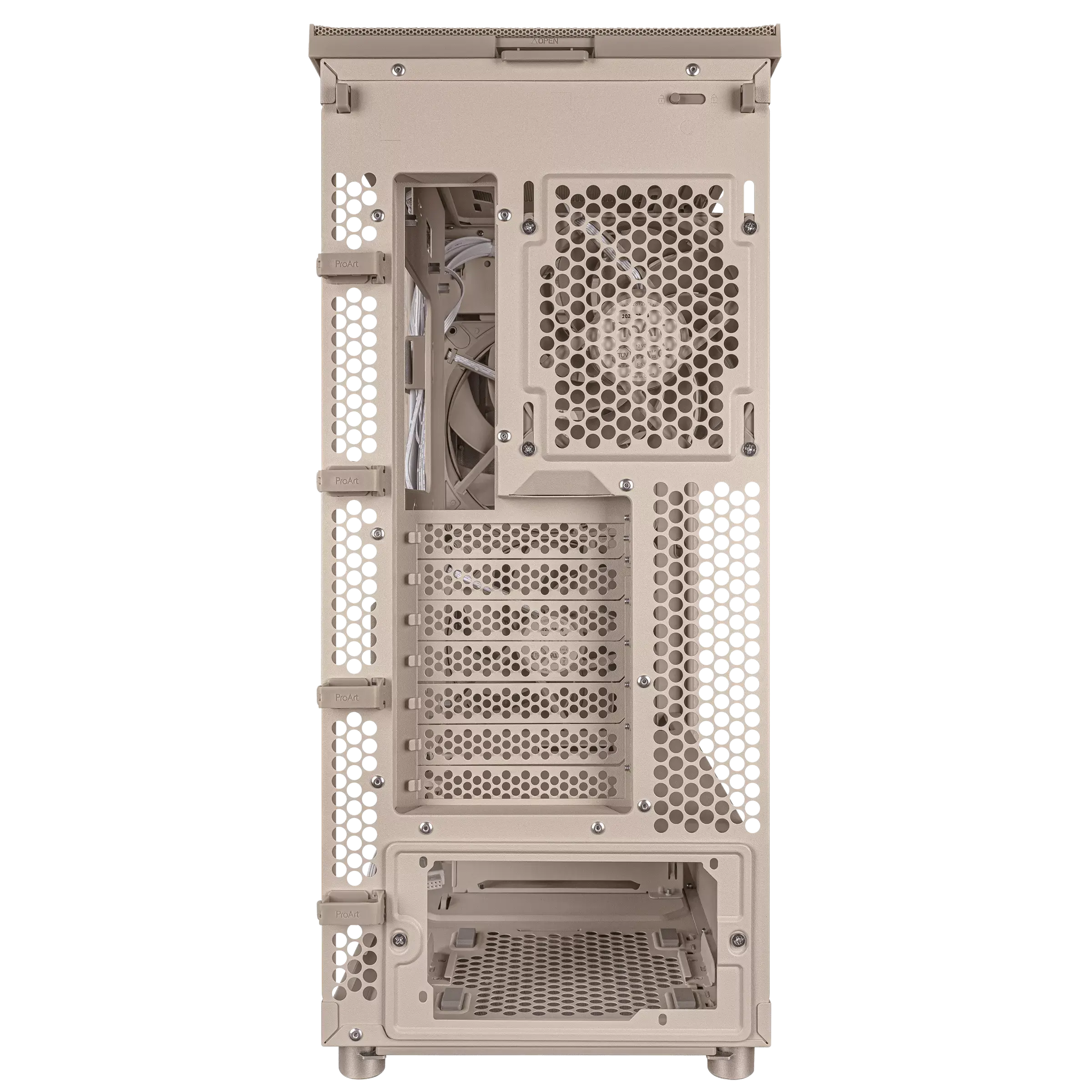 Кутия ASUS ProArt PA401 Wood Edition Beige - Mesh Panel