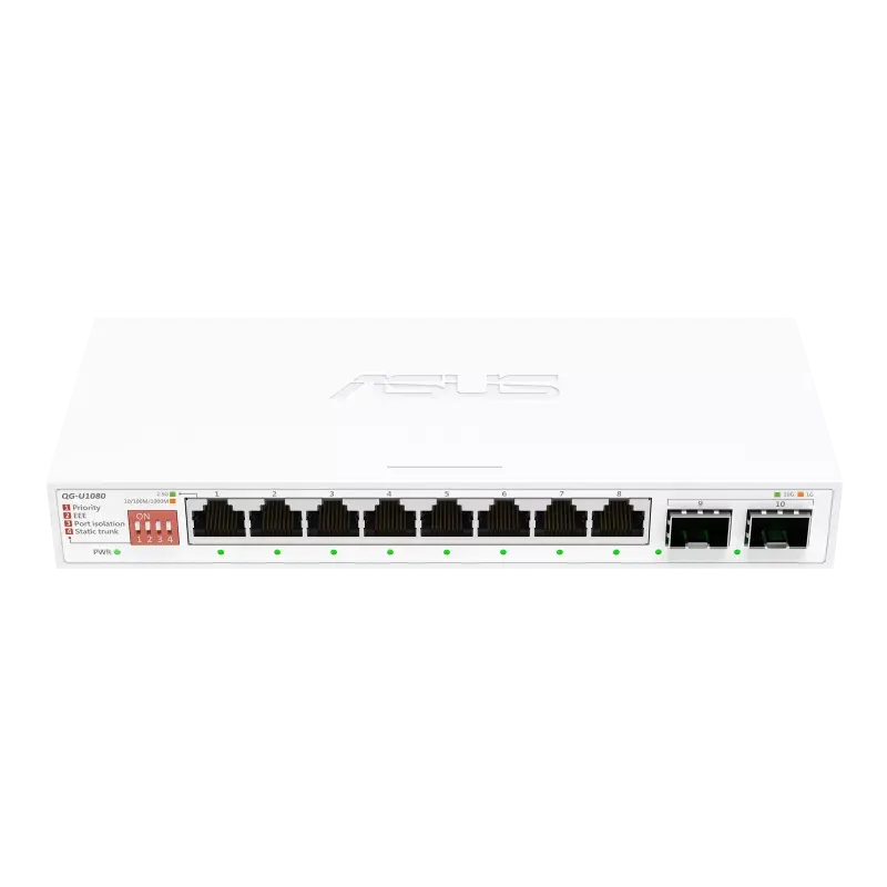 Суич ASUS QG-U1080 8-Port 8 x 2.5Gbps ports