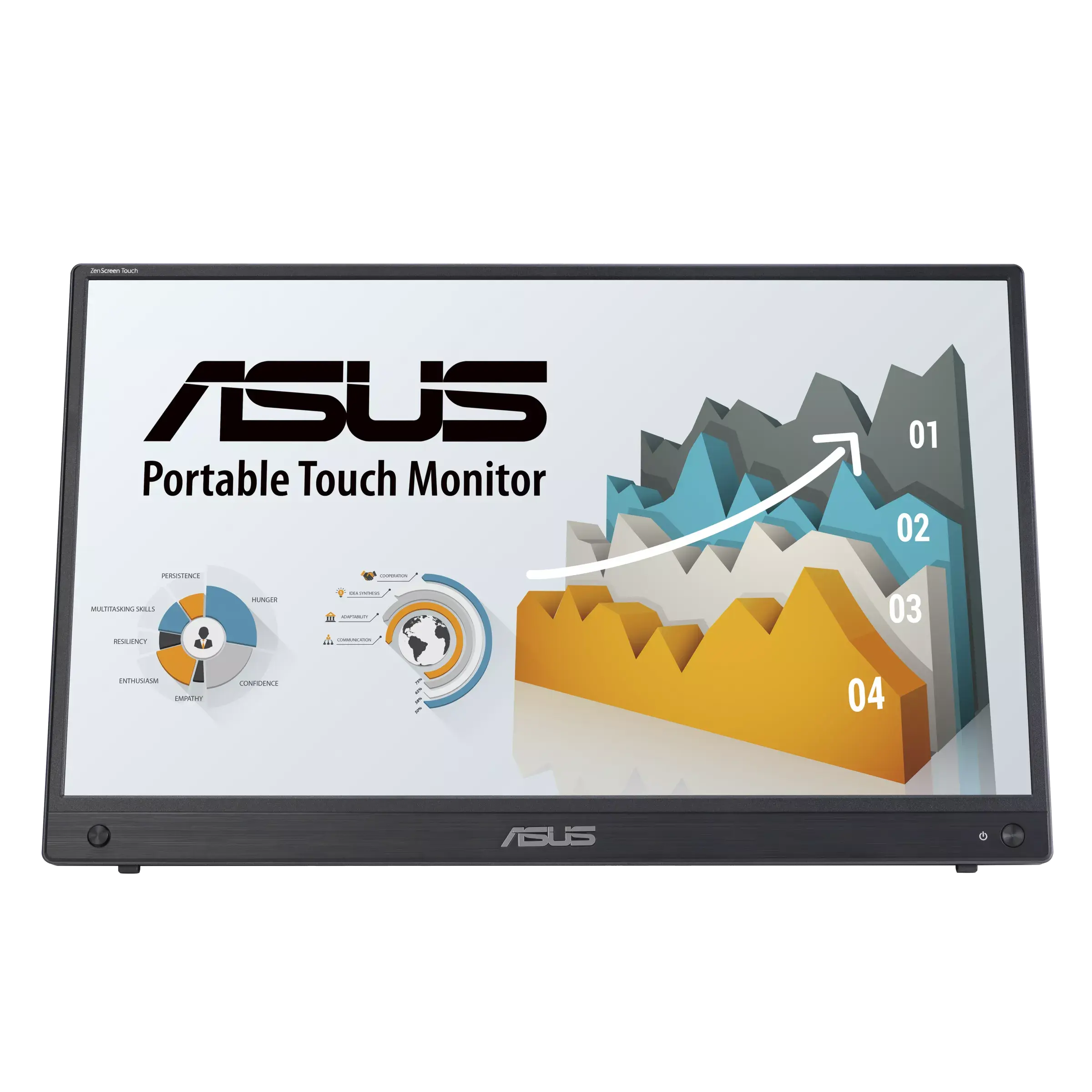 Портативен тъч Монитор ASUS ZenScreen Touch MB16AMTR, 16" IPS FHD (1920x1080)