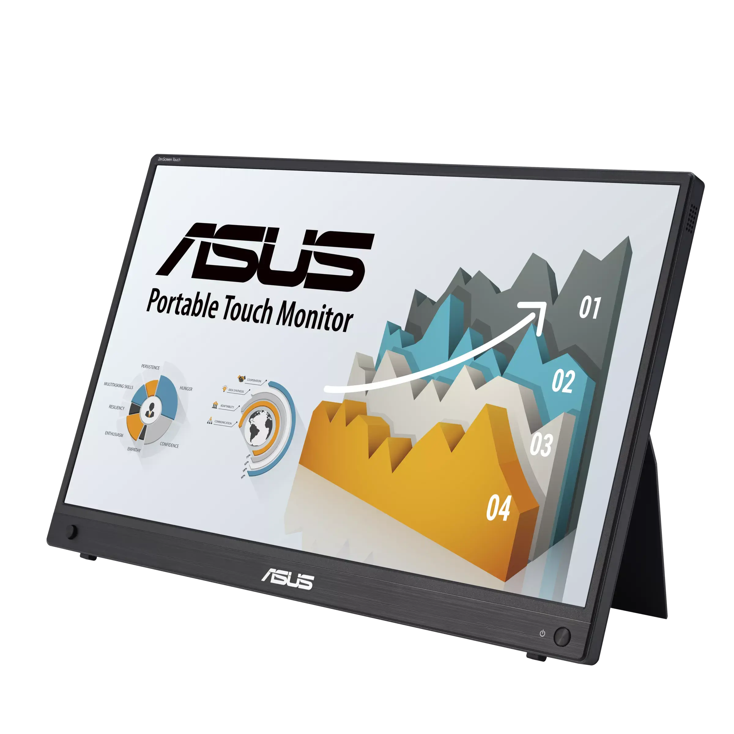 Портативен тъч Монитор ASUS ZenScreen Touch MB16AMTR, 16" IPS FHD (1920x1080)
