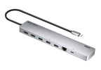 ATEN 11-in-1 USB-C Multiport Dock with Power Pass-Through, 2 x HDMI, LAN, 3.5mm, USB-C, SD Card, microSD, 3 x USB 3.2