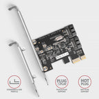 Controller ESTILLO AXAGON PCES-SJ2, PCI-ex, For 2 internal SATA 6G ports