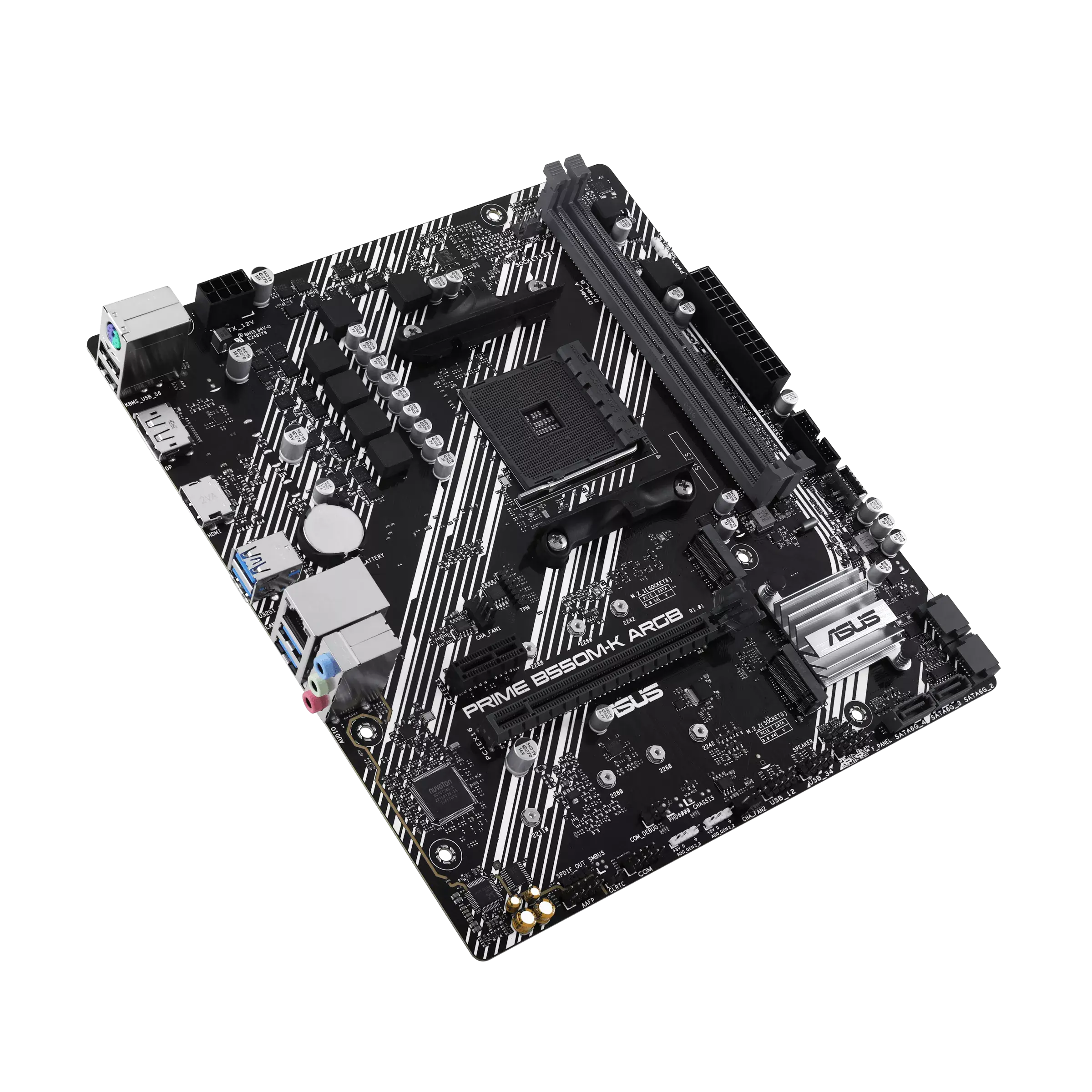 Дънна платка ASUS Prime B550M-K ARGB, socket AM4