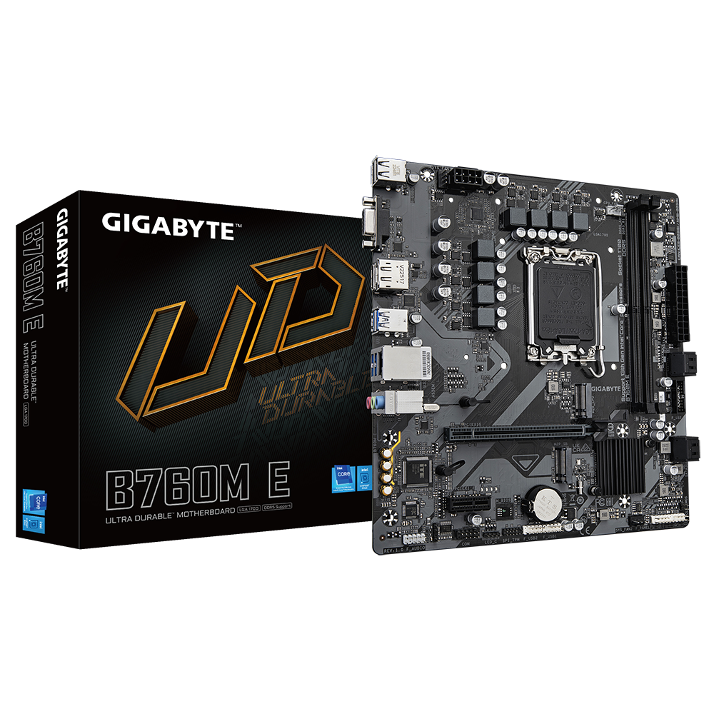 Дънна платка GIGABYTE B760M E DDR5, socket 1700