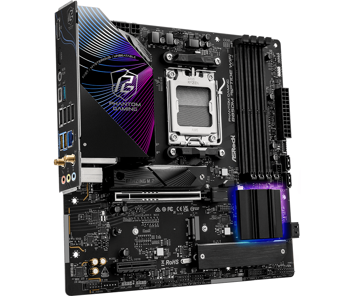 Дънна платка ASRock B850M RIPTIDE WIFI7 socket AM5