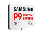 Samsung microSDXC Memory Card, 256GB, P9 Express, 800 MB/s, UHS-I 90 MB/s U3, V30, A1