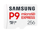 Samsung microSDXC Memory Card, 256GB, P9 Express, 800 MB/s, UHS-I 90 MB/s U3, V30, A1