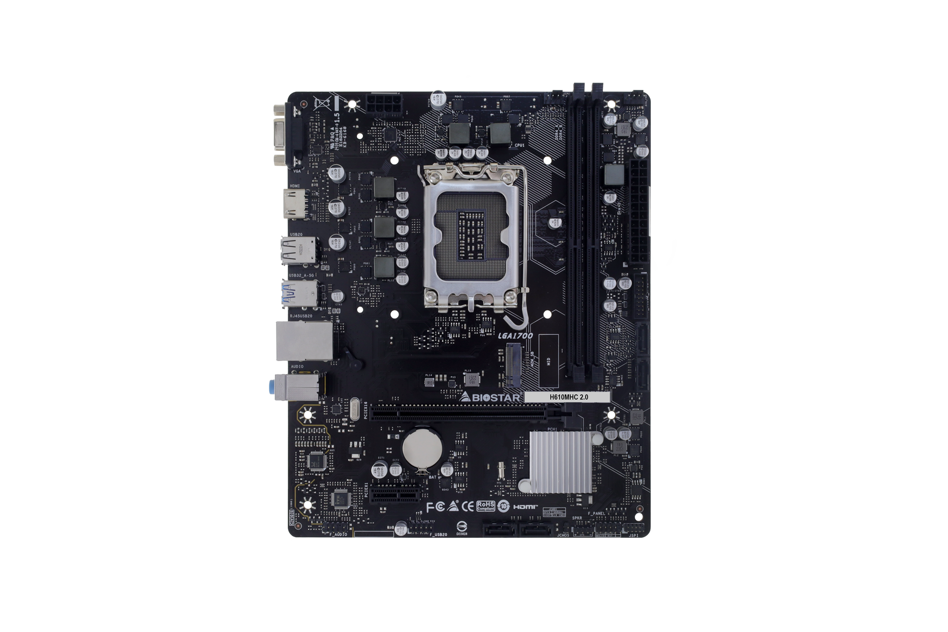 Дънна платка BIOSTAR H610MHC 2.0