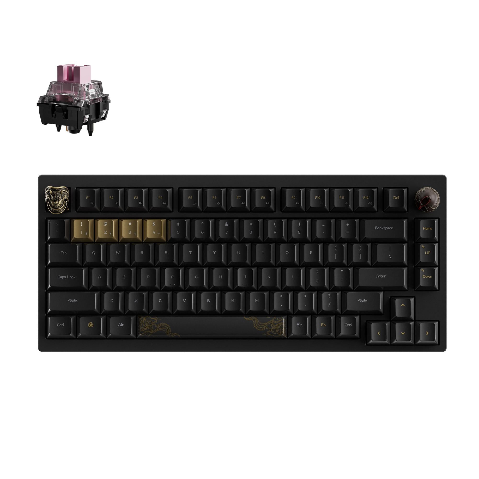 Безжична Механична клавиатура Keychron Black Myth Wukong - TTC Golden Pink Switch