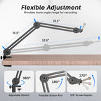 FIFINE BM63 Super Steady Boom Arm Microphone Stand