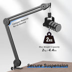 FIFINE BM63 Super Steady Boom Arm Microphone Stand