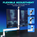 FIFINE BM88 White High-End Boom Arm Microphone Stand