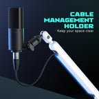 FIFINE BM88 White High-End Boom Arm Microphone Stand