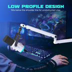 FIFINE BM88 White High-End Boom Arm Microphone Stand