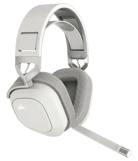 Геймърски слушалки с микрофон Corsair HS80 MAX White безжични и блутут PC/PS5/PS4