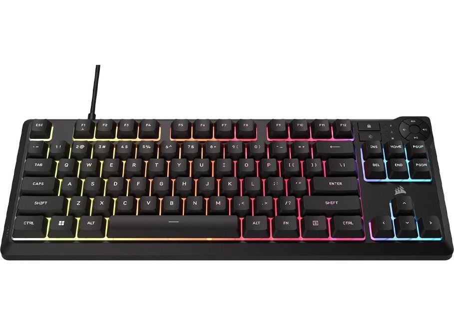 Геймърскa мембранна клавиатура Corsair K55 Core RGB - TKL