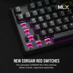 Gaming Mechanical Keyboard CORSAIR K70 Core RGB Corsair MLX Red Switch - Black