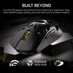 Геймърска безжична мишка Corsair Sabre v2 Pro Magnesium Alloy - Черен