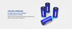 Battery Lithium XTAR CR-123, 3V, Photo