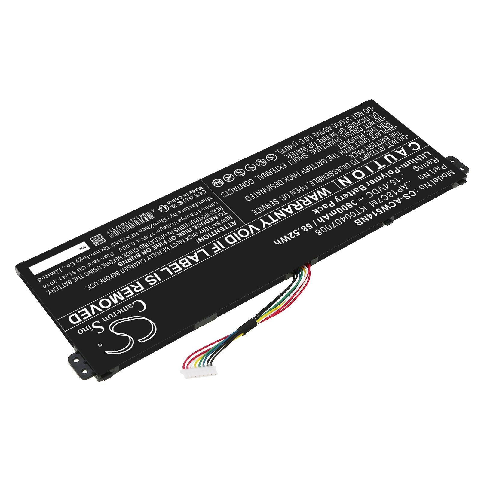 Батерия  за лаптоп  ACER ConceptD 3 CN316-73G-729B, Swift 3 SF313-52-507Z, TravelMate Spin P4, AP18C7M  LiPo 15.4V 3800 mAh CAMERON SINO