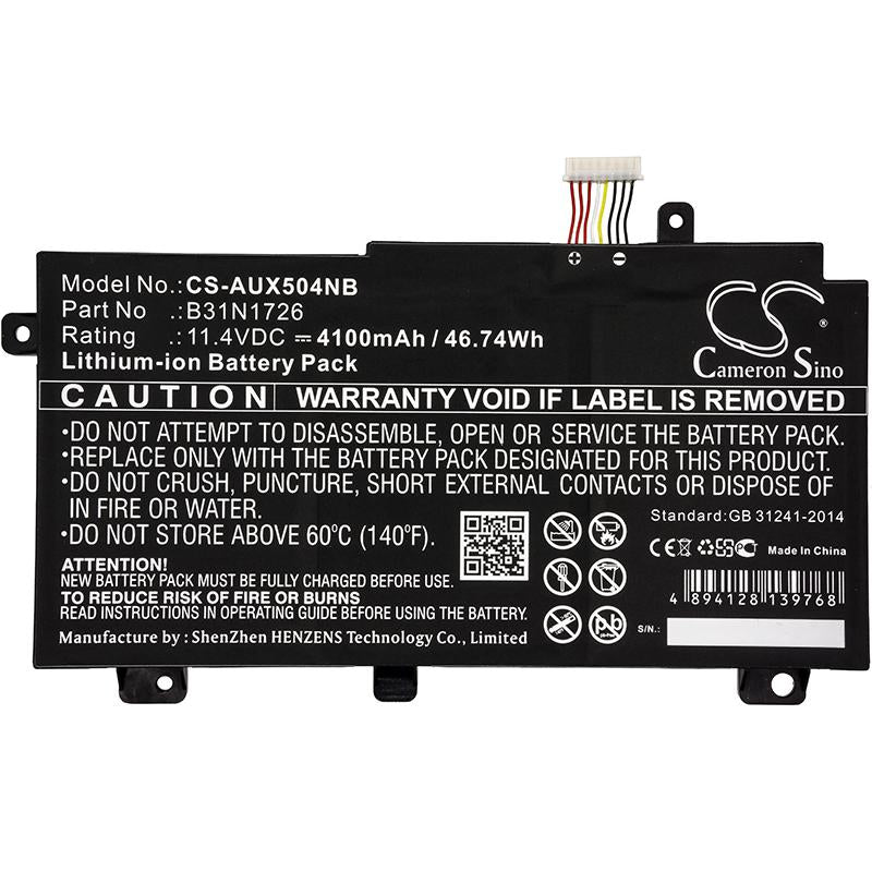 Батерия за лаптоп  ASUS FX504, TUF Gaming A15 FA506IC-HN075W, TUF Gaming FX505DD-AB71-CA, B31BN91 LiPo 11.4V 4100mAh CAMERON SINO