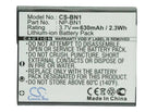 Camera Battery SONY NP BN1 LiIon 3.7V 630mAh Cameron Sino
