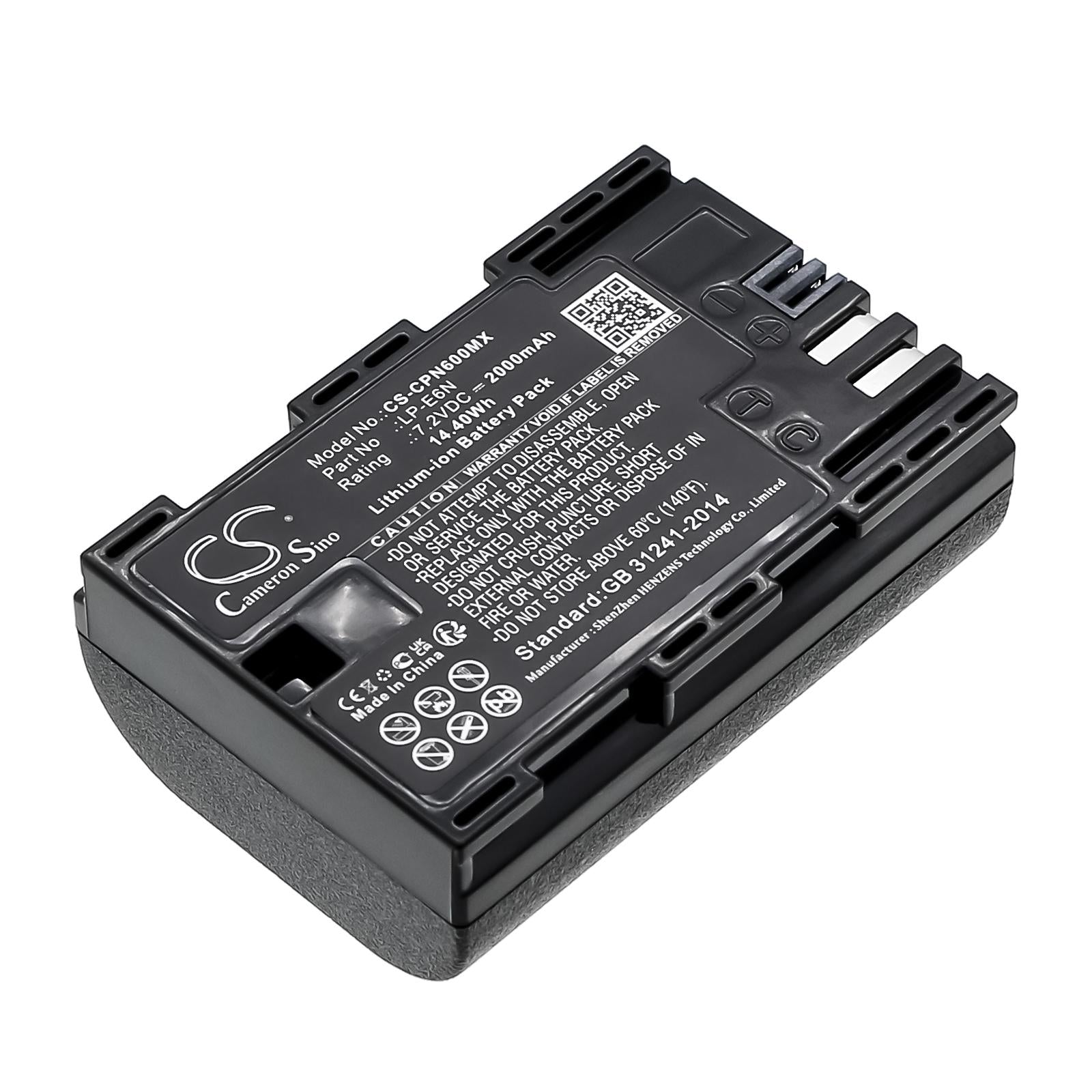 Батерия за фотоапарат CANON EOS 5D, EOS 60D LiIon 7.2V 2000mAh  Cameron Sino