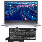 Laptop Battery for DELL Latitude 5420, Latitude 5520 005R42, WY9DX LiPo 11.4V 3350mAh CAMERON SINO