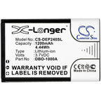Battery for mobile phone DORO 6821, 6881, 1370, 6060 380147 LiIon 3.7V 1200mAh CAMERON SINO
