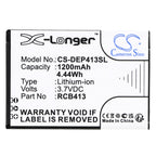 Battery for mobile phone DORO Primo 406, Primo 413, Primo 414 RCB01P01 LiIon 3.7V 1200mAh CAMERON SINO