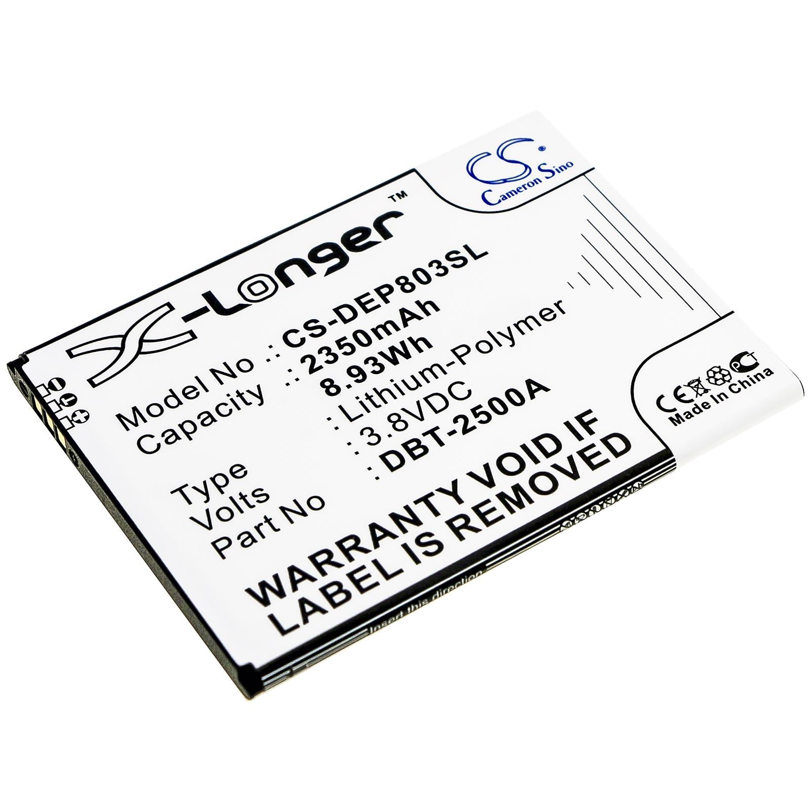 Батерия за мобилен телефон  DORO 8035, DSB-0170  DBT-2500A LiPo  3,8V 2350mAh CAMERON SINO