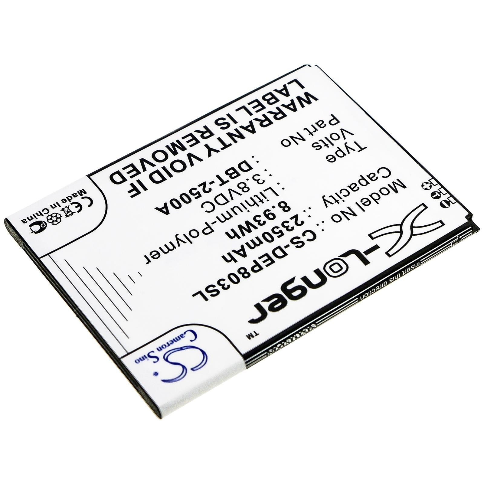 Батерия за мобилен телефон  DORO 8035, DSB-0170  DBT-2500A LiPo  3,8V 2350mAh CAMERON SINO