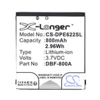Battery for mobile phone DORO 2314, 2415, PhoneEasy 1360 LiIon 3,7V 800mAh CAMERON SINO