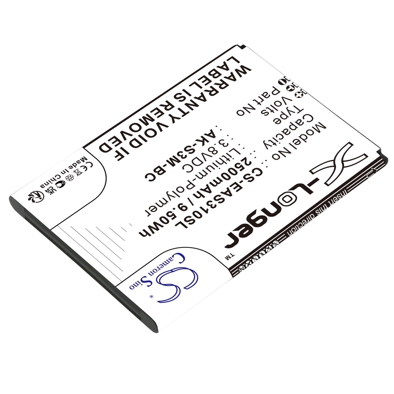 Батерия за мобилен телефон EMPORIA Smart 3 Mini, Smart 4 AK-S3M-BC   LiPo 3,8V 2500mAh CAMERON SINO