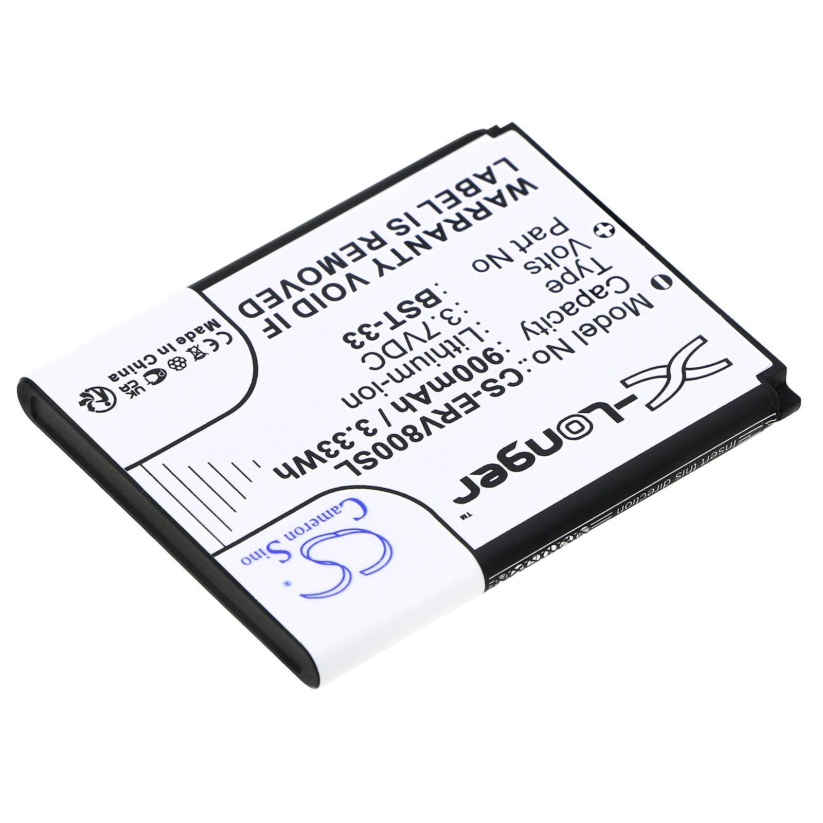 Батерия за мобилен телефон Sony Z800, G700, K800i, Z750 BST-33 LiIon  3,7V 900 mA Cameron Sino